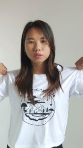 MIMIZU ID Crop Top Mysterios Island Cotton Combed 30s Crop TOP Wanita