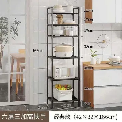 Kệ 6 tầng đa năng 42×32×166cm giá 150k phù hợp để đồ trong nhà bếp hoặc phòng khách.