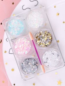 Shiny Art Painting Glitter Fairy Stage Pearlescent Christmas Childrens Day Gel Decorations Six One Childrens Day Fairy Gel