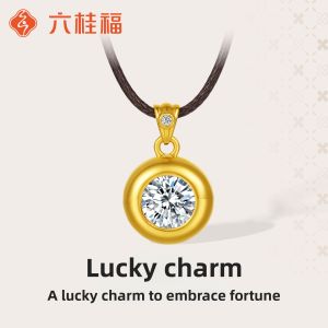 Gold Circular Pendant 24K