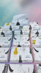 PAILO 100Pcs Baby Soft Tissue Cloud Soft Tissue Newborn Cream Paper Nasal Inflammation Soft Tissue Paper Baby Dedicated Soft Moisturizing Paper