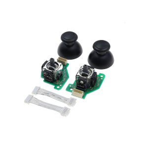 1 Set for WII U Controller Left Right 3D Joystick Analog Thumbstick Thumb Stick Cap Connect Cable Replacement for WiiU