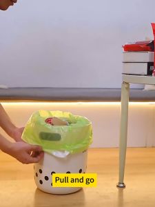 30Pcs Trash Bags for Bathroom 20L Garbage Bags Lavender Scented Thicken Strong Wastebasket Trash Bag with Drawstring for Home Office Bedroom