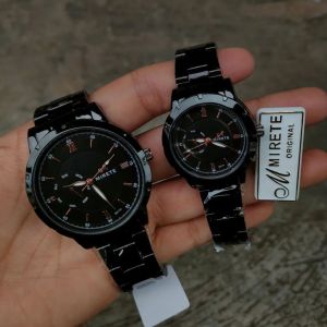 NEW COD!!! MIRETE Original Jam Tangan Couple Pria Dan Wanita Tahan Air Tali Rantai Stainlees Stell Murah Realpict // JAM Tangan Couple Pria Dan Wanita Kekinian Santai Dan Terlaris Bayar setelah Barang Sampai