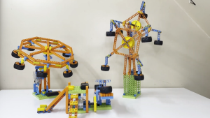 Blix Robotix - Amusement Park Science Kit Educational Diy Building Block Set Construction Toys For 7+ Years Boys And Girls