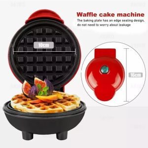 Mini Waffle Maker Nonstick Electric Waffle Machine Portable Pancake Maker Household Small Kitchen Appliances