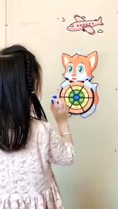 Bảng ném bóng dính nhiều hình động vật kèm 3 bóng cho bé bảng phi tiêu an toàn cho bé luyện vận động