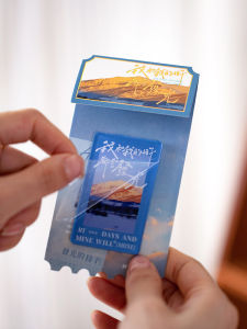 Motivational Acrylic Fridge Magnet Home Decorative Artistic Landscape New Chinese Style Decorations Magnetic Stickers Gifts