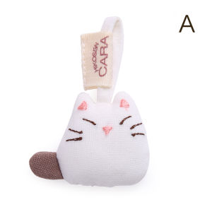 Adorable Cat Claw Backpack Hanging Ornament Keychain Fashionable down Jacket Accessory Handmade Patchwork Design for Women