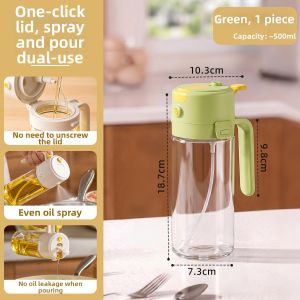 youqin | Drip-Spray Kitchen Oil Bottle Food Grade Glass