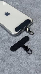 ELELAB แผ่นห้อยเชือกคล้องโทรศัพท์ สายคล้องมือถือไนลอนหัวโลหะ หมุนได้ 360° ใช้ได้กับเคสเต็มทุกรุ่น กันหล่น พกพาสะดวก