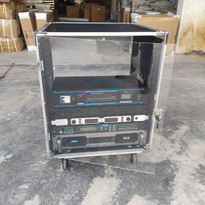 12u16u Simple Cabinet with Transparent Door Thickened Amplifier Crate Professional Flight Case Wedding Toolbox 10U Cabinet