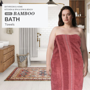 Extra Large Bath Towel 90x180cm - Premium Bamboo Fiber Ultra Absorbent & Quick-Dry Luxury Bath Sheet for Spa Hotel Home Use