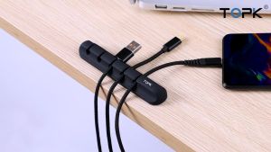 7 Holes Clips Cable Multiple Specifications Cable Winder Organizer Charger Cord Clip USB Cable Organizer Holder Earphone Mouse Cord Silicone Clip