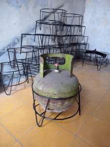 dudukan gas LPG 3kg tatakan gas LPG 3kg besi kokoh