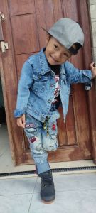 jaket jeans anak laki laki