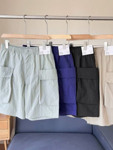 กางเกงขาสั้นลำลองชายผ้าไนลอนฤดูร้อน กางเกงขายาวทรงตรงสำหรับใส่ไปทำงานกลางแจ้ง กางเกงขายาวชาย ชุดเสื้อผ้าสำหรับเยาวชน