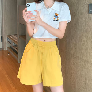 YOLO Shorts For WomenS Summer Thin Casual Oversized Loose Fitting High Waisted Slim Wide Leg Casual Sports Pants