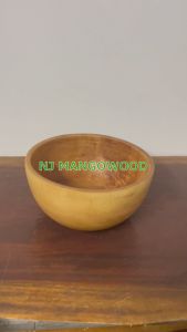 อ่างสปาไม้มะม่วง ก้นมน สีเนิ้อไม้