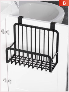 Wall-mounted Hole-free Bathroom Storage Shelf