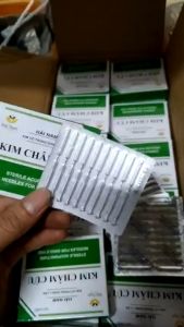 Kim châm cứu Hải Nam tiệt trùng dùng trong máy đốt mụn ruồi mụn thịt hộp 100 chiếc