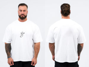 เสื้อยืดคอกลมแขนสั้นหลวมสำหรับออกกำลังกาย ผ้าฝ้ายแท้ ระบายอากาศได้ดี สำหรับผู้ชายและผู้หญิง ทรงหลวม ทรงหลวม ทรงหลวม