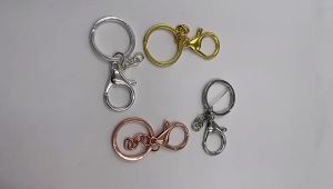 FH-C1276 Gantungan Kunci Model Lobster Clasp Cincin Rantai Mini / Keychain Gantungan Kunci Ring