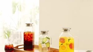 Ấm Trà Thủy Tinh Dung Tích Lớn 2/3.8L Chịu Nhiệt Cao Có Nắp Đậy Dùng Được Cho Đồ Uống Nóng/lạnh Ấm Đun Nước Thân Thiện Với Môi Trường
