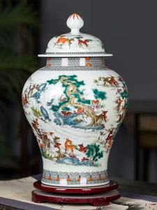 Hand-painted Deer Vase