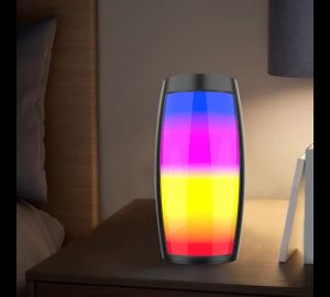 Mini Wireless Speaker For Desk With RGB Ambient Lighting Support Memory Card Playback Lightweight Bluetooth Audio Player