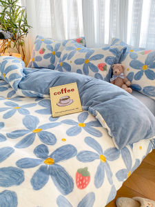 Kiss Dear | Double-sided Thickening Velvet Bedding Set 4-Piece