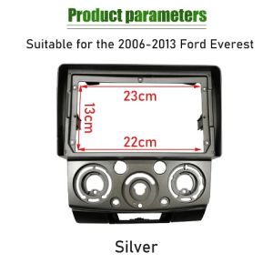 ABS Car Radio Stereo Panel Trim Frame for Ford Ranger Everest Mazda BT-50 2 Din Fascia Dash Trim 178x102mm Modified