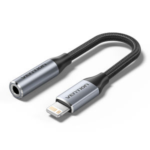 Vention | Vention DAC Lightning to 3.5mm Female Earphone Adapter Aux Cable Lightning to 3.5 Audio Cables for iPhone 14/13 Pro iPod iPad