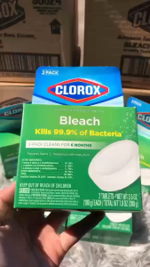 [CLOROX] ก้อนชักโครก สูตรคลอรีน 1กล่องมี 2ก้อน