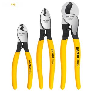 Baihu คีมปอกคีมตัดลวดและสายไฟเหล็กโครเมียมวาเนเดียมใช้สำหรับเครื่องมือตัดสายเคเบิลและสายสตริป