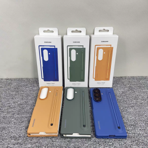 Samsung | Skin Feel S Pen Phone Case For Samsung Galaxy Z Fold 7 F966B with Stylus Pen Slot Holder Hard PC Fold Shockproof Protect Cover