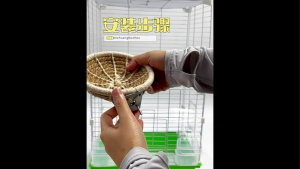 🇸🇬 Handmade Braided Hemp Rope Bird Nest Bed – Multi-Purpose Nest for Parrots Hamsters and Small Pets