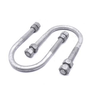 ส่วนประกอบของแผงโซล่าเซลล์ ตะขอรูปตัว U ชุบโลหะด้วยก๊าซหิน เข็มขัดท่อแบบ U ที่ซ่อนล่วงหน้า อุปกรณ์กันกระแทกแบบ U