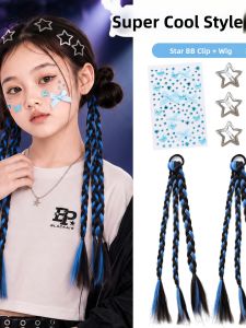 DUBAO | Colorful Box Braids Glitter Face Stickers Stage Accessories