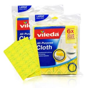 German Vileda Universal Rag 6-Piece Dishwashing Cleaning Rag Absorbent Lint-Free Oil-Free Kitchen Cleaning
