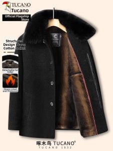 TUCANO | Detachable Fur Collar Thickening Warm Cotton Coat for Men