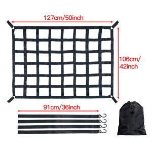 Heavy Duty Roof Rack Cargo Net PVC Webbing Truck Pickup SUV Van Cargo Safetyweb Control Net For Car Roof Car modification parts