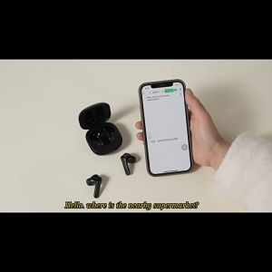 ชุดหูฟังแปลภาษาอัจฉริยะ B11 เครื่องแปลภาษาจีน-อังกฤษหลายภาษา ชุดหูฟัง Bluetooth แปลแบบเรียลไทม์ในหู