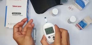 Paket Alat Cek Gula Darah Sinocare Safe-Accu