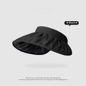 New UPF50+ Sun Visor Hat Dual-Use Full Face Sun Protection Foldable Headband For Beach Hiking Outdoor Summer Hats For Women