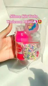SLIME KIT MINI TOFU BIRU/BAHAN SLIME/BAHAN SLIME VIRAL/BAHAN SLIME ANTI GAGAL/ACTIVATOR/SLIME TERMURAH/BAHAN SLIME TERLARIS