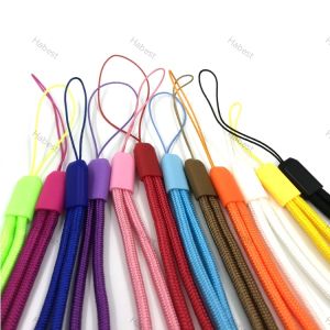 [1Pcs] Colourful Nylon Simple Basic Lanyard Fashion Strap Portable Rope Short Anti-fall Phone Ornaments Anti-lost