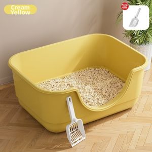 hipidog | Splash-Proof Semi-Enclosed Cat Litter Box
