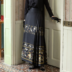 Spring/Summer New Style Modified Horse Face Skirt Taffeta