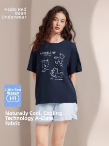 Home Hodo | Cute Printed Cool Summer Anti-Bacterial Short Sleeve Shorts Sleepwear Set